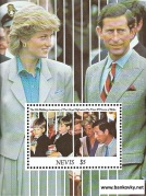 *Známky Nevis 1991 Charles a Diana hárček MNH - Kliknutím na obrázok zatvorte -